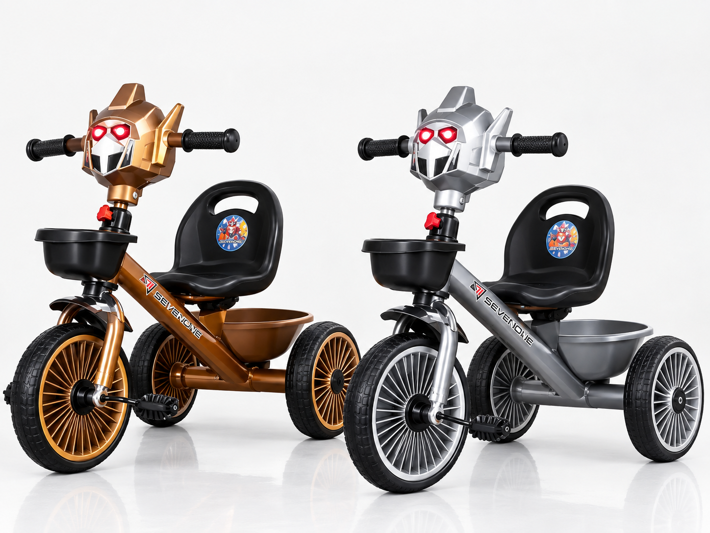 Tricycle for Kids with Light & Music – Robot Shield Design